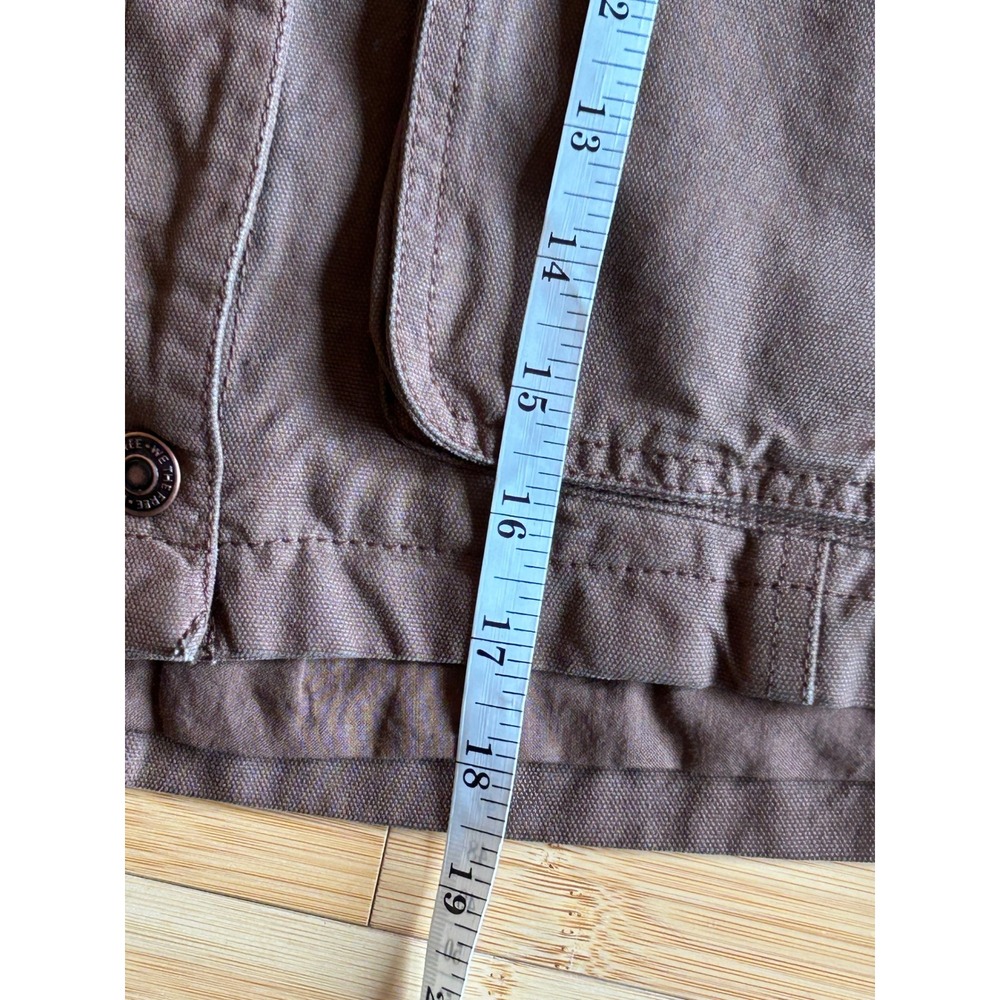 We The Free Martha Cropped Utility Jacket Size XS Brown Canvas Workwear Festival - Picture 10 of 16